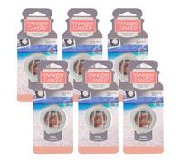 Yankee Candle Smart Scent Vent Clip Car Air Freshener, Odor Neutralizing Car Fragrance, Pink Sands (Pack of 6)