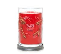 Yankee Candle Sparkling Cinnamon Scented Signature 20oz Large Tumbler 2-Wick Candle Over 60 Hours of Burn Time Christmas | Holiday Candle