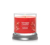 Yankee Candle Sparkling Cinnamon Scented Signature 4.3oz Small Tumbler Single Wick Candle Over 20 Hours of Burn Time Christmas | Holiday Candle