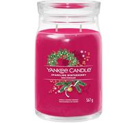 Debenhams Sparkling Winterberry Signature Large Jar Candle