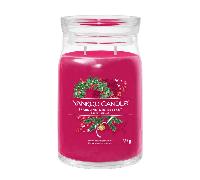 Yankee Candle Large Signature Jar Sparkling Winterberry in Red, Glass | Charlies