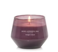 Yankee Candle Studio Medium Candle Dried Lavender & Oak 10 oz: Long-Lasting Essential-Oil Scented Soy Wax Blend Candle | 40-65 Hours of Burning Tim