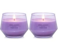 Yankee Candle Studio Scented Candle Lemon Lavender Medium Candle Long Burning Candles: 35-50 Hours Stylish Glass Vessel Design with Purple Wax Perfect Gifts for WomenGifts for MumWedding Gifts & More