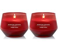 Yankee Candle Studio Scented Candle Sparkling Cinnamon Medium Candle Long Burning Candles: 35-50 Hours Stylish Glass Vessel Design with Red Wax Perfect Gifts for WomenGifts for MumWedding Gifts & More