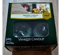Yankee Candle TEA LIGHTS SINGING CAROLS, 12 x 9.8g, New