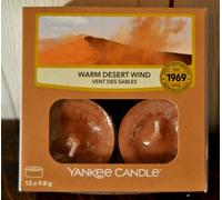 Yankee Candle TEA LIGHTS, WARM DESERT WIND, 1 x 12 pcs., Rare