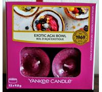 Yankee Candle TEALIGHTS, EXOTIC ACAI BOWL, 1 x 12 pcs, Rare