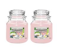 Yankee Candle | Twin Pack | 2x340g Medium Jar Candle | Home Inspiration | Scented Candle | Up to 60 Hours Burn Time (Garden Party)