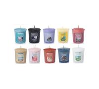 Yankee Candle Value Bundle with 10 Votive Scented Candles, Mixed Popular Fragrances, Set of 10