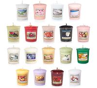 Yankee Candle Value Bundle with 18 Votive Scented Candles, Mixed Popular Fragrances, 1627774