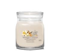 Yankee Candle Vanilla Creme Brulee Medium Jar, Orange,red,white