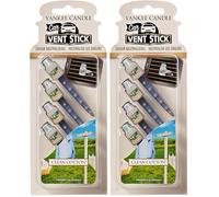 Yankee Candle Vent Sticks Car Air Fresheners | Clean Cotton | 4 Count | Attaches to Vehicle Air Vents (Pack of 2)