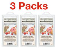 Yankee Candle Wax Melts Strawberry Waffle Cone 3 Packs x 6 Wax Melts