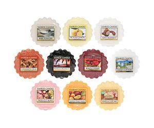 Yankee Candle Wax Melts Value Bundle, Mixed Popular Fragrances, Set of 10