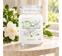 Yankee Candle Signature Scented Candle | White Gardenia Large Jar Candle with Double Wicks | Soy Wax Blend Long Burning Candle | Perfect Gifts for Women