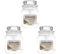 Yankee Candle White Linen & Lace Scented Candle Soothing Scent 104g (Set Of 3)