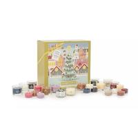 Yankee Candle - Advent Calendar Book 2024 | 12 Votive Candles | 12 Tea Lights | 1 Tea Light Holder | Passport to the Holidays