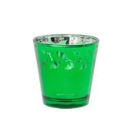 Yankee Holly Green Votive Candle Holder