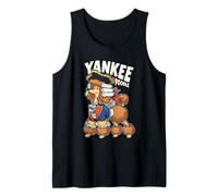 Yankee Poodle Patriotic Colonial Dog Design Tank Top