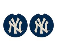 Yankees Set of 2 Car Coasters by Magnolia Lane- Removable Absorbent Ceramic Stone for Cup Holders- Ideal Gift for Every New York Baseball Fan - Show Your Baseball Team Spirit