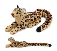 YANKOIUK 3D Printed Animals, 21cm Snow Leopard Poseable Figure