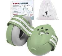 YANKUIRUI Baby Ear Defenders - Noise Cancelling Baby Headphones for 0-36 Months, SNR 25dB - Lightweight Over-Ear Design with Soft Headband and Cushion Cups Green