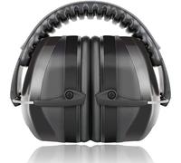 YANKUIRUI Ear Defenders Muffs Noise Reduction SNR 33dB Safety Ear Protectors Provide Hearing Protection for Autism, Shooting, Construction, Yard Work, Machinery Work Mowing - Black