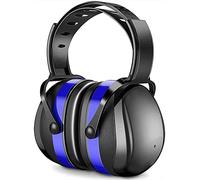 YANKUIRUI Ear Defenders Muffs Noise Reduction SNR 34dB Safety Ear Protectors Provide Hearing Protection For Autism, Shooting, Construction, Yard Work, Machinery Work Mowing (Blue)