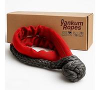Yankum 7/16" Soft Shackle with Red Chafe Sleeve - Synthetic Recovery Kit, Heavy Duty Tow Shackle, Soft Shackles for Towing, Off-Road Recovery Gear, Made in USA