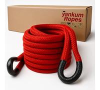 Yankum Ropes,Kinetic Recovery Rope Made in The USA, 7/8 x 30 Tow Rope for Truck Heavy Duty, Kinetic Tow Rope and Kits, Recovery Straps for Truck,Heavy Duty Kinetic Recovery Strap kit