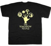 yanli The Tomorrow People T Shirt - Retro Mens Tv T-Shirt Chocky Sci-Fi Size XXL Black