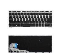 YANLUOZ Russian Backlit Laptop keyboard For HP for Elitebook 730 G5 735 830 836 G6 L07666-001 L13697-071 L15500-251 Laptop parts(US New Silver)