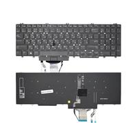 YANLUOZ Russian Spanish Laptop Keyboard For for PRECISION 7530 7540 M7530 E7530 7730 7740 02JWKF 0266YW 266YW Laptop parts(RU New Backlit)