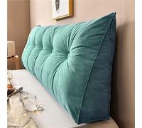 Yanman Large Wedge Pillows Headboard Triangular Rest Reading Pillow, Lumbar Support Cushion Waist Backrest, Soft Sofa Daybed Positioning Bolster, 120x50x20cm