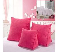 Yanman Wedge Reading Pillow Corduroy Triangular Backrest Cushion, Headboard Backrest Bolster Pillow, Sofa Bed Daybed Lumber Positioning Rest Reading Cushion