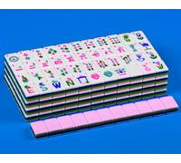 YANMEIYA Pink Acrylic American Mahjong Set 1.2-inch Mahjong Tile Set 166 Acrylic American Mahjong Tiles