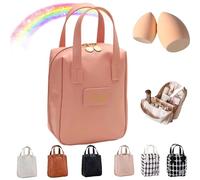 Yanmide Eretinputc Makeup Bag Eretinputc Makeup Bag Lijiali 2024 New Premium Makeup Bag, PU Leather Makeup Bag, Premium Makeup Bag for Women, Multi Compartment Vanity Bag, 1PC B