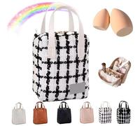 Yanmide Eretinputc Makeup Bag Eretinputc Makeup Bag Lijiali 2024 New Premium Makeup Bag, PU Leather Makeup Bag, Premium Makeup Bag for Women, Multi Compartment Vanity Bag, 1 X F