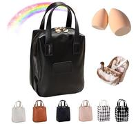 Yanmide Eretinputc Makeup Bag Eretinputc Makeup Bag Lijiali 2024 New Premium Makeup Bag, PU Leather Makeup Bag, Premium Makeup Bag for Women, Multi Compartment Vanity Bag, D x 1