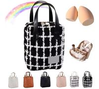 Yanmide Eretinputc Makeup Bag Eretinputc Makeup Bag Lijiali 2024 New Premium Makeup Bag, PU Leather Makeup Bag, Premium Makeup Bag for Women, Multi Compartment Vanity Bag, 1PC E