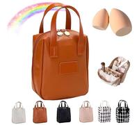 Yanmide Eretinputc Makeup Bag Eretinputc Makeup Bag Lijiali 2024 New Premium Makeup Bag, PU Leather Makeup Bag, Premium Makeup Bag for Women, Multi Compartment Vanity Bag, 1 x A