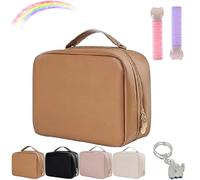 Yanmide Multi-Compartment Toiletry Cosmetic Bag Toiletry Cosmetic Bag Consulbefor Pu Leather Carrying Storage Bag Consulbefor Bag PU Leather Large Capacity & Carry, 1 x C