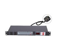 Yanmis 10 Ports Power Sequencer, Digital Display Voltage Stabilizer with 6 Layer Protection for Sound Equipment, Public Address System, DJ Setup (GB Plug)