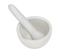 Yanmis 10 Sets of Shiny Ceramic Mortar and Stark Kit Heating Grinder Shells for Spices and Nuts, 60 Ml Capacity, Suitable for Laboratory Use