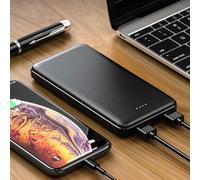 Yanmis 10000mAh Heated Vest Battery Pack Lightweight Portable Power Bank for Outdoor Activities Black 1 Unit
