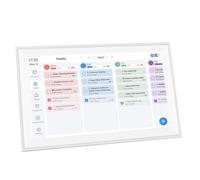 Yanmis 15.6 Inch Digital Calendar Chore Chart, Smart Touchscreen Interactive Display Wall Planner for Family Schedules, 1080P FHD Smart Family Planner Wall and Desk Mountable (UK Plug)
