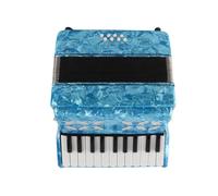 Yanmis 22 Key Accordion, 8 Bass Keyboard Accordion with Strap, Educational Musical Instrument Accessories