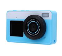 Yanmis 4K Digital Camera, 48MP 18X Zoom Vlogging Camera with Dual Screens, 3 Meter IP68 Water Proof Compact Video Cameras for Teens Beginners (Blue)