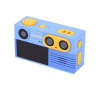 Yanmis 4K Thumb Action Camera, Front & Rear Dual Cameras, Built-in Fill Flash Low Light, 1.97" Screen Smart Filters, Keychain Digital Cam for Vlog Travel Pet Daily (Blue)
