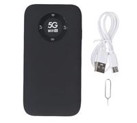 Yanmis 5G Mobile Hotspot, Portable Wi Fi Hotspot for Travel, Wi Fi 6 Ultra High Speed Wireless Router Device with Speed Up to 2.77Gbps, SIM Card Slot, 16 Connected Devices (Black)